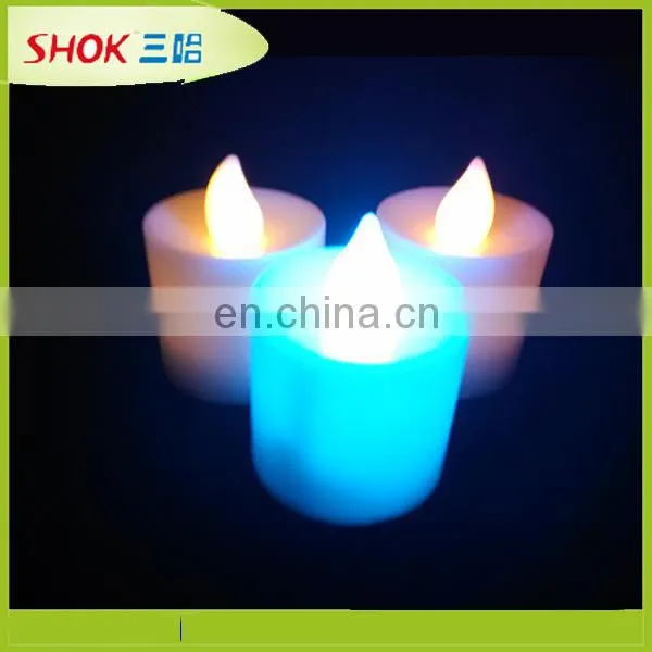 Long lasting tea candle led, wax candle, flashing led candles