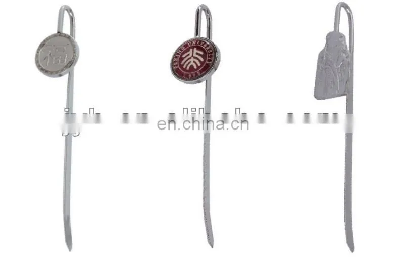 Zinc alloy nickel plated metal bookmark