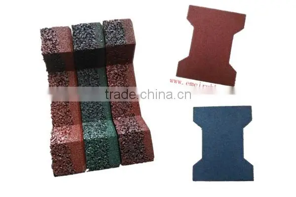 driveway rubber flooring (EN1177, SGS, IOS9001:2000)