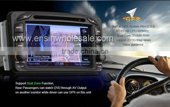 Erisin ES7507M 7" 2 Din Car Media Player for G-Class W463