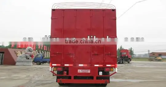 3 axles Dongfeng fence trailer/stake semitrailer/cargo truck trailer from china for sale