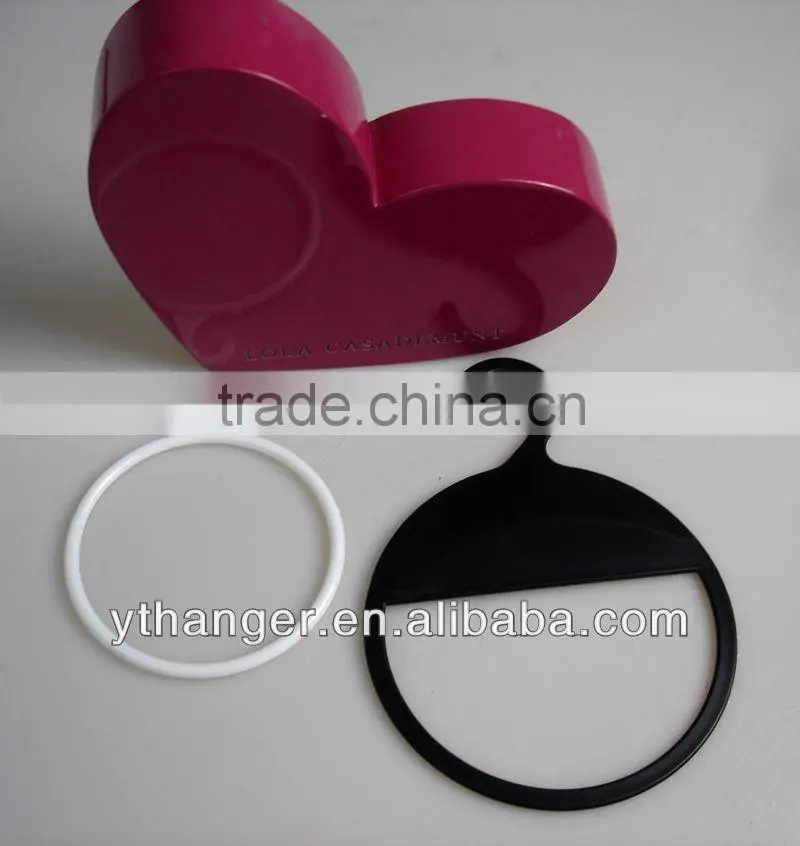 SL02 plastic ring hanger black luxury tie hanger black