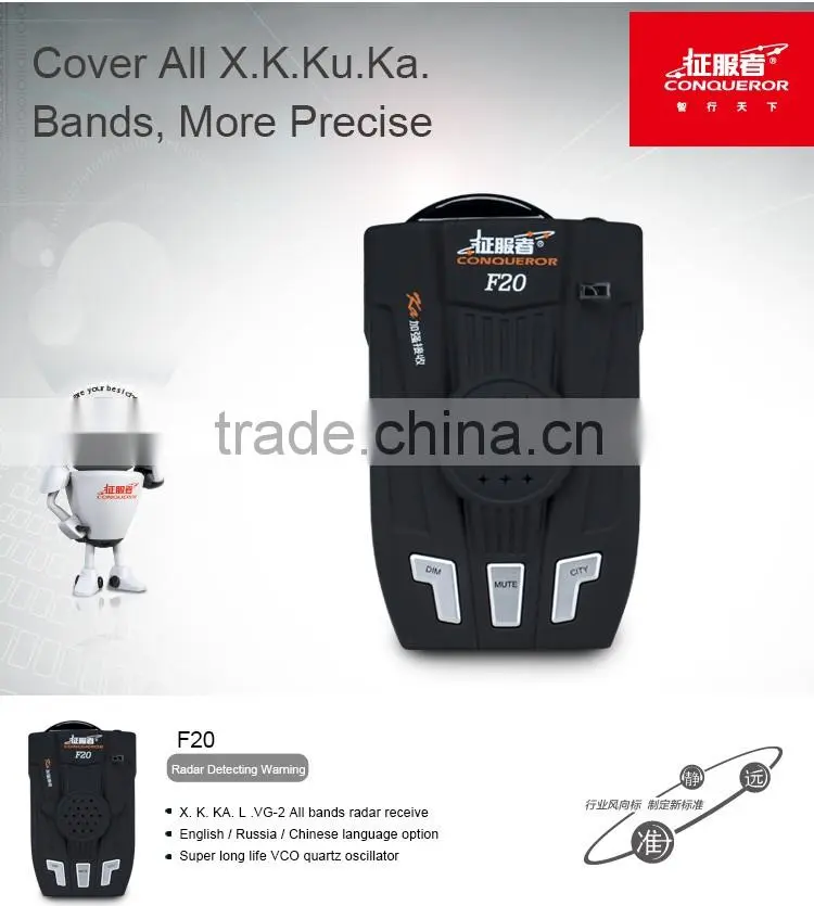 Auto Car Speed Radar Detector 360 Degree Cobra Radar Detector Laser Detection Voice Safety Alert GPS