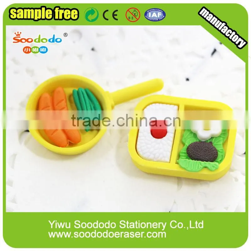 Wholesales hot sell new designs 3D shaped rubber eraser