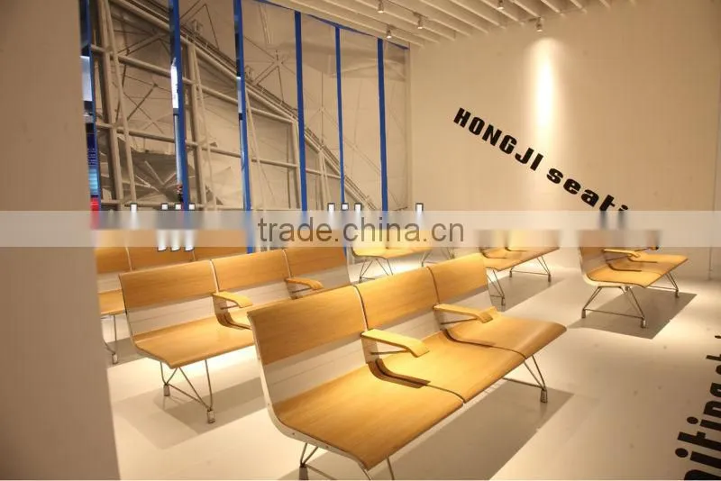Italy design public area seating bustation Waiting Chair with armrest H60B-3-E