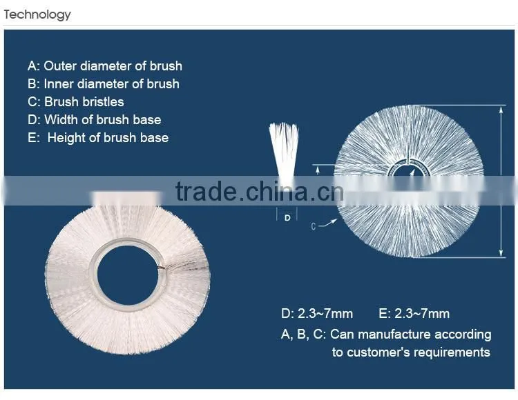 Factory outlets cleaning abrasive brush for stone