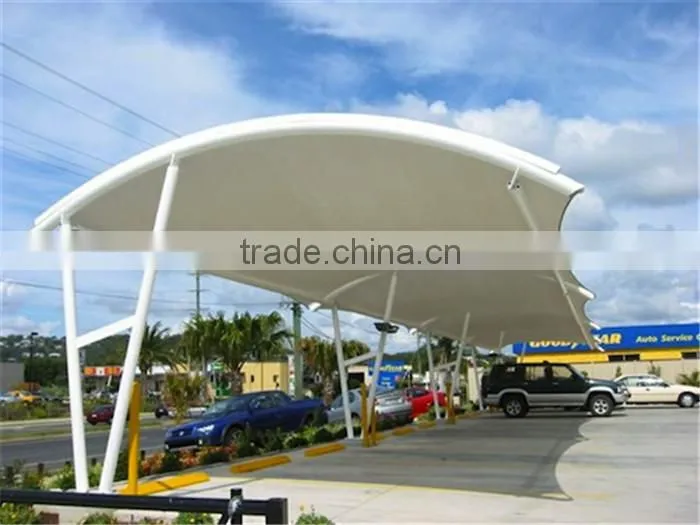 Hot sale steel frame structure car canopy
