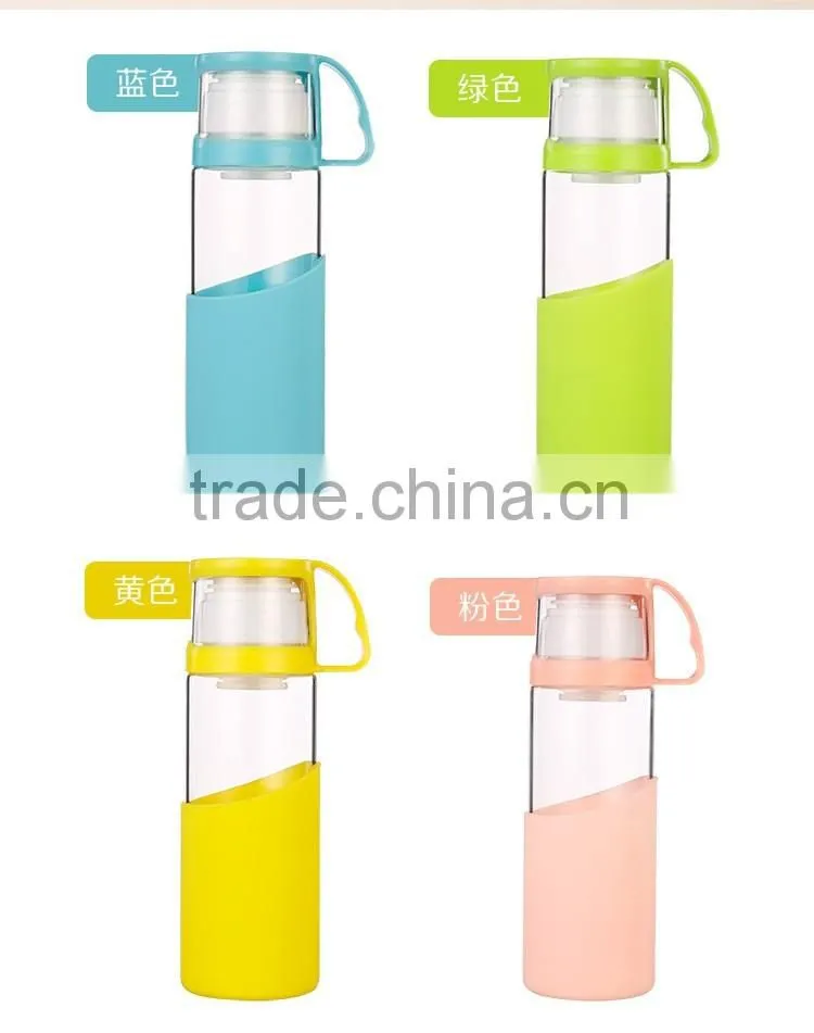 2016 New style glass water bottle
