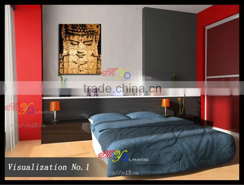 buddha hand painted oil painting on canvas home decoration