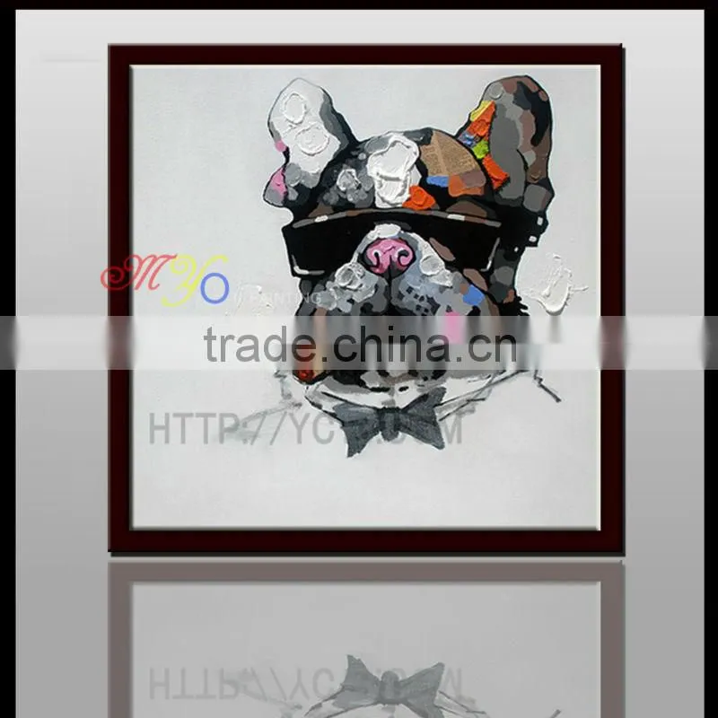 lovely dog Original Oil Painting YB-46