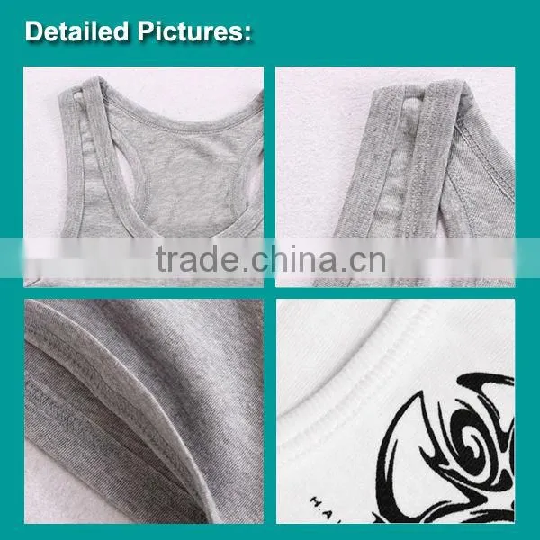Cheap Gym Tank Tops For Men Stringer Vest With Printed China Supplier Wholesaler