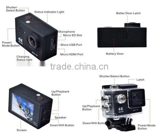Hot selling 30m waterproof 1080p fhd mini action camera sport dv SJ8000 underwater camera cheap