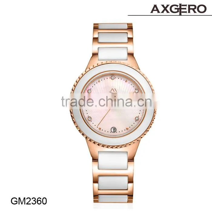 New product custom ladies vintage watch ceramic alloy watch
