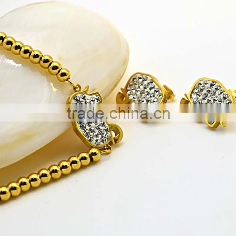 Wedding Favors Gifts Diamond Earrings Jewelry African Fashion Beads Bracelet Sets