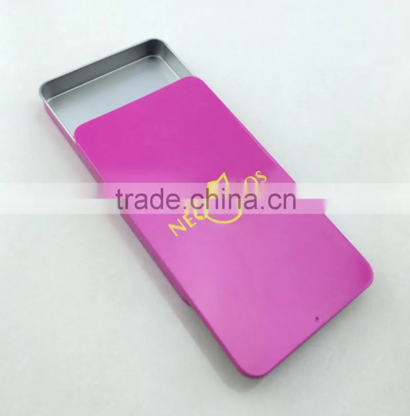 toughened glass membrane tin cans with slide
