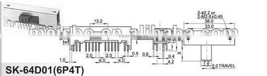 CCC slide circuit breaker control switch