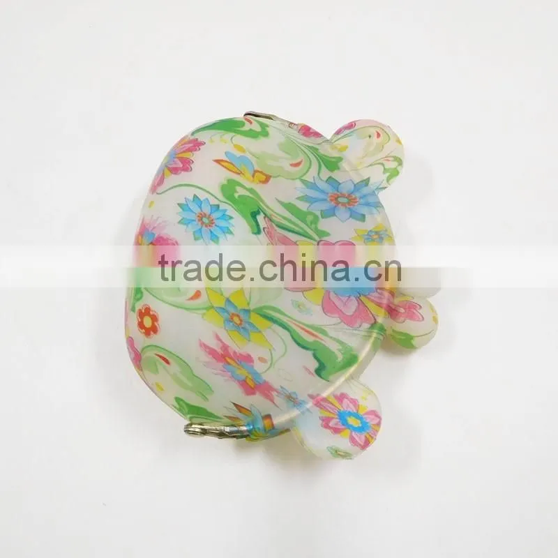 Factory Wholesale Floral Printed Gifts Bag Mini Retro Silicone Smart Wallet