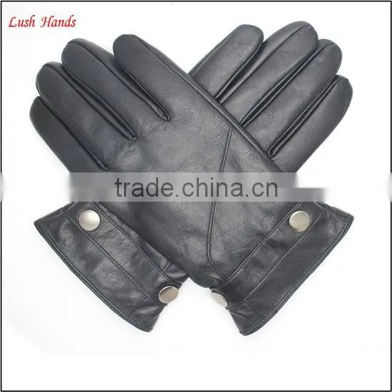 Boys fashion dress gloves with genuine leather belts