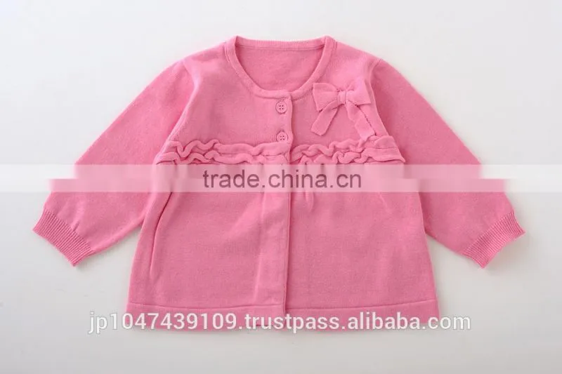 high quality childrens girl clothing garments cute kids clothes infant baby wear knitted cardigan japanese wholesale