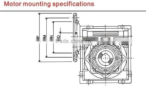 NMRV090 worm gear box, aluminum gear box, gear box
