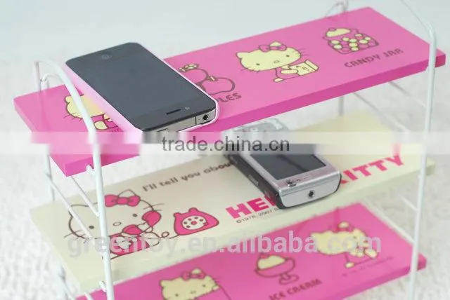 Children wooden toy shelf for shoe storage