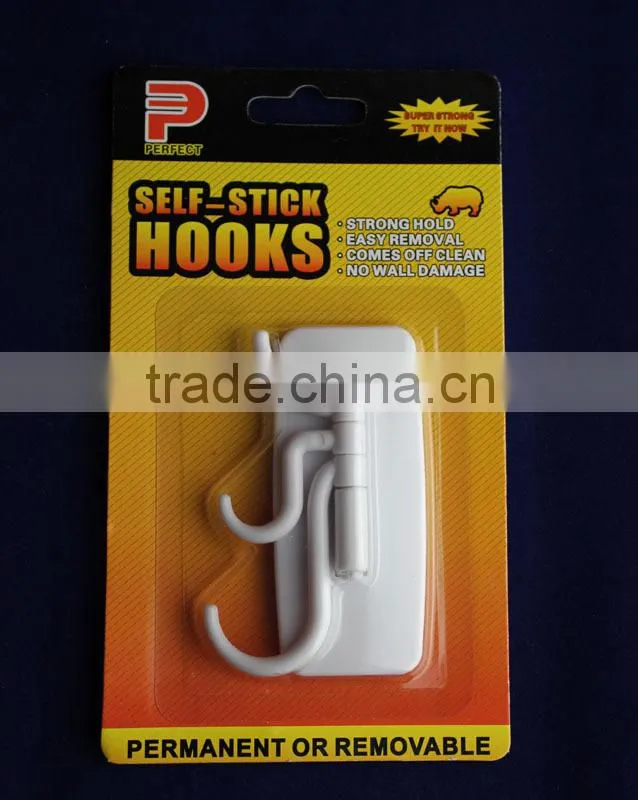 transparent adhesive plastic hooks clear