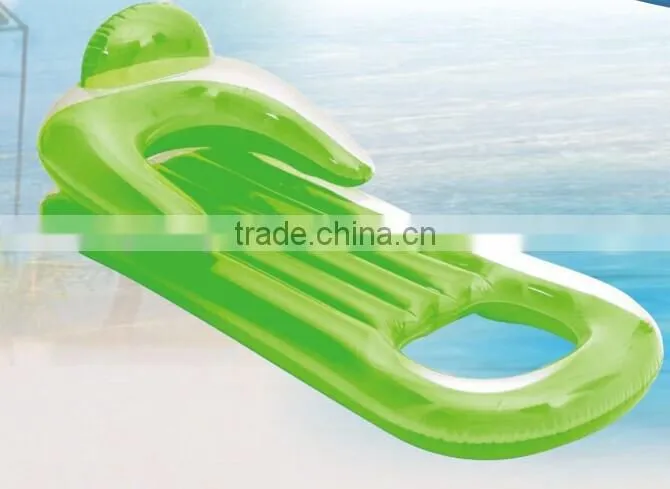 Inflatable pool lounge, pocket pool lounge