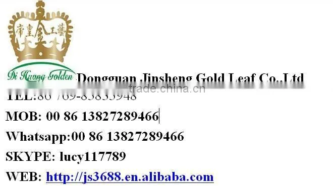 High quality 100% Metal silver Leaf Pure Silver foil
