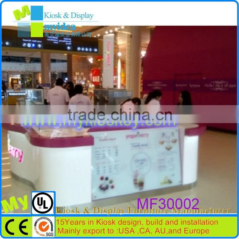 Customized fashion cosmetic display shelf pdq counter top