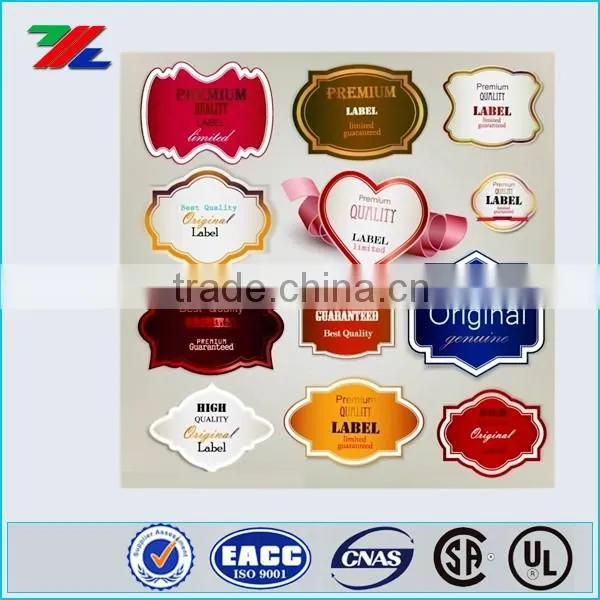 High quality custom printing permanent adhesive labels