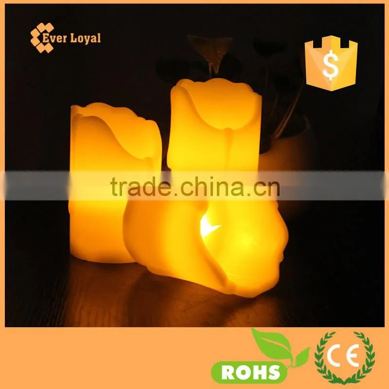 3pcs wireless remote control battery operated led flameless candles lights set