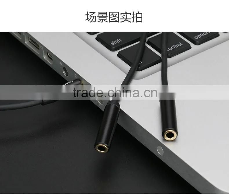 USAMS 50cm hifi rca jack cable Female to 3.5 male Stereo audio cable Extension aux cable for iPhone 6s Headphone Speaker MT-5750