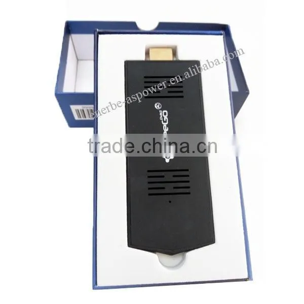 Hot Sell Meegopad T02 Mini PC without Monitor Compute Stick Ultra Smart Mini pc HDMI with 2*USB2.0 48g with Intel Atom BT4.0
