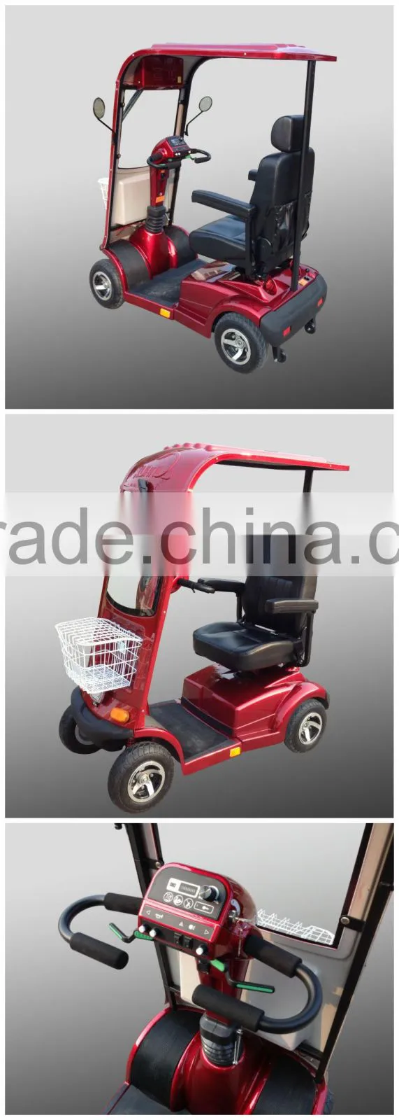 Large Size Mobility Scooter with Canopy