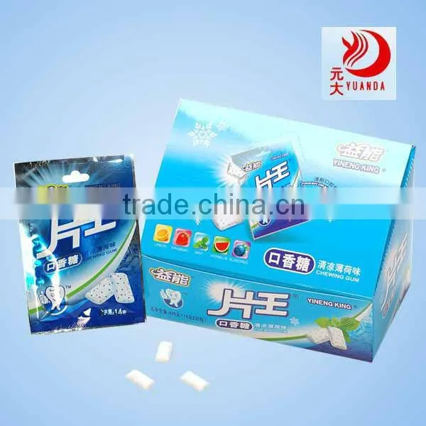 Yineng peppermint chewing gum