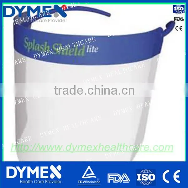 disposable medical face shield with splash shield