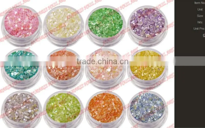 Hot ! Summer Fashion ! New colors nail art shell sheet warp sticker decorations For UV gel acrylic Nail Decals,1PC/card