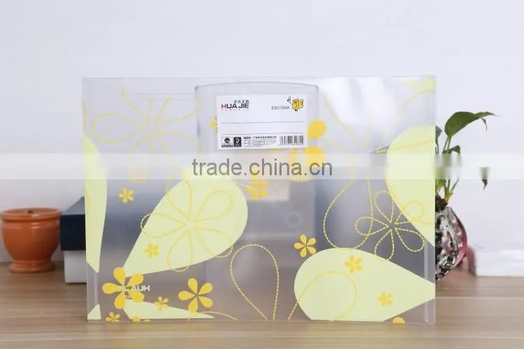 Transparent Document bag type and pp button wallet file