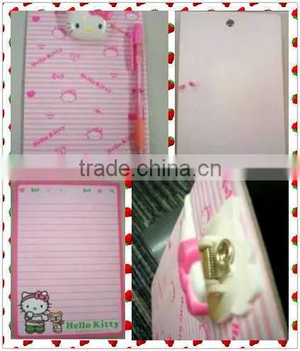cute clipboard with notebook