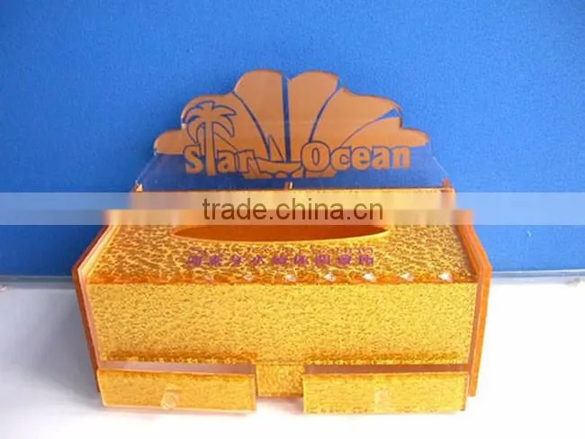 GH-RZ556 rectangular customized acrylic tissue box cover