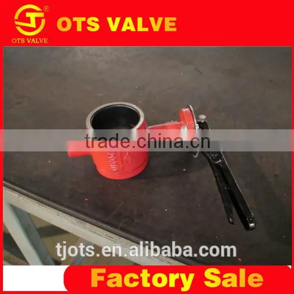 BV-DS041 CE/KS/JIS clamp butterfly valve for fire fighting