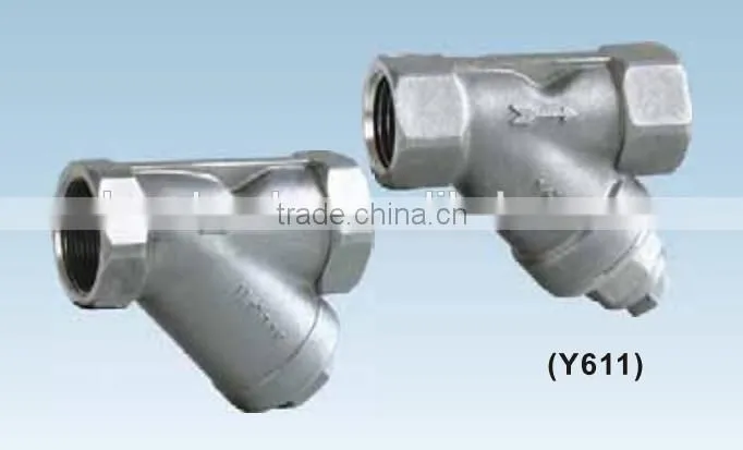 1000 wog stainless steel casting y-strainer