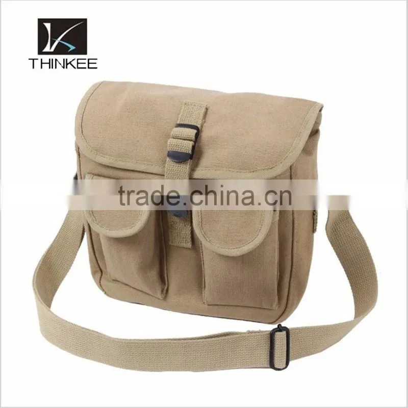 wholesale custom your logo travel canvas military shoulder bag