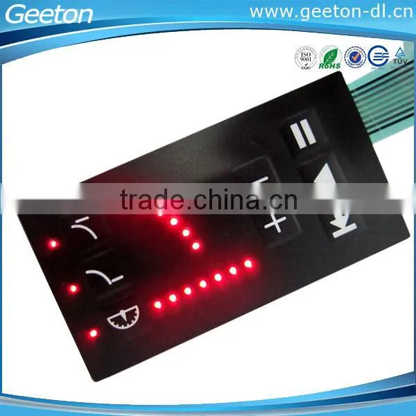 LED Pillow Embossed Keyboard Membrane Switches