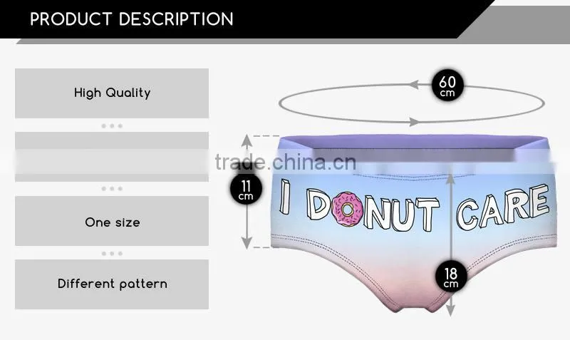 children's cute panties pug dog cut cat sexy girls tight lingerie stretchy underpanties 3d digital full print custom hot sale
