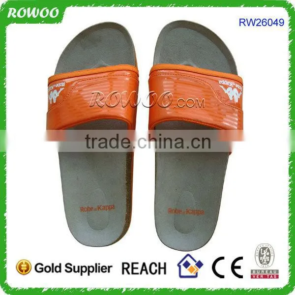 Embossed EVA Sole mens beach sandal & slippers pu