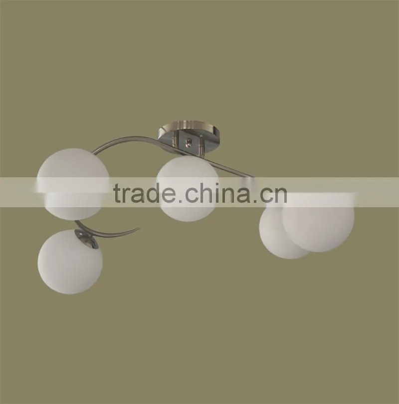 sconces light/ pure white round glass lampshade /E14 ball wall lamp indoor decoration