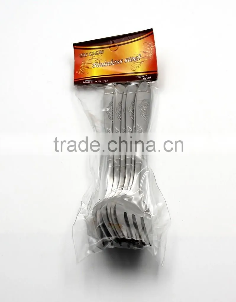 2016 mirror polish stainless steel fork in restaurant cutlery