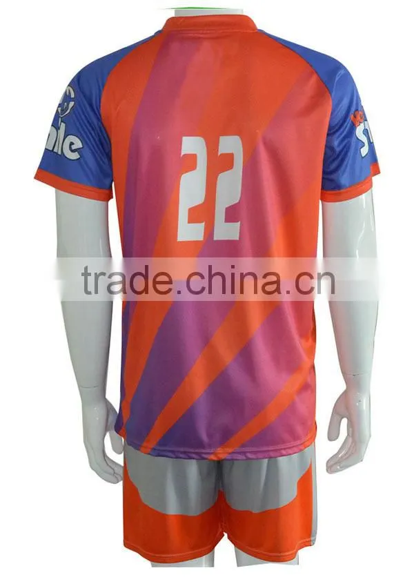 Customized any logo name numbers breathable sublimation soccer uniform