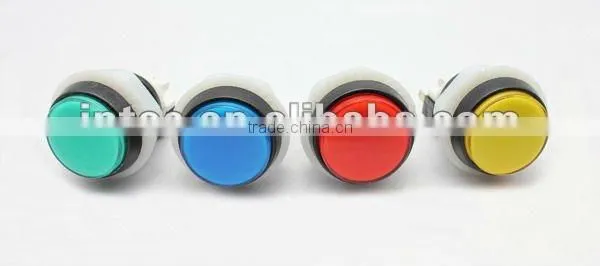 28mm LED red plastic push button switch Momentary game rocker accessories double control